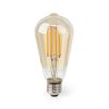 LED filament лампа ST64, 7W, E27, 230VAC, 806lm, 1800-3000K, топло бял, кехлибар, WIFILRF10ST64
 - 5