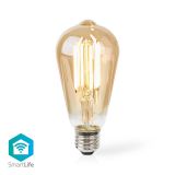 LED filament bulb ST64, 7W, E27, 230VAC, 806lm, 1800-3000K, warm white, amber, WIFILRF10ST64
