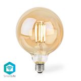LED filament bulb G125, 7W, E27, 230VAC, 806lm, 1800-3000K, warm white, amber, WIFILRF10G125
