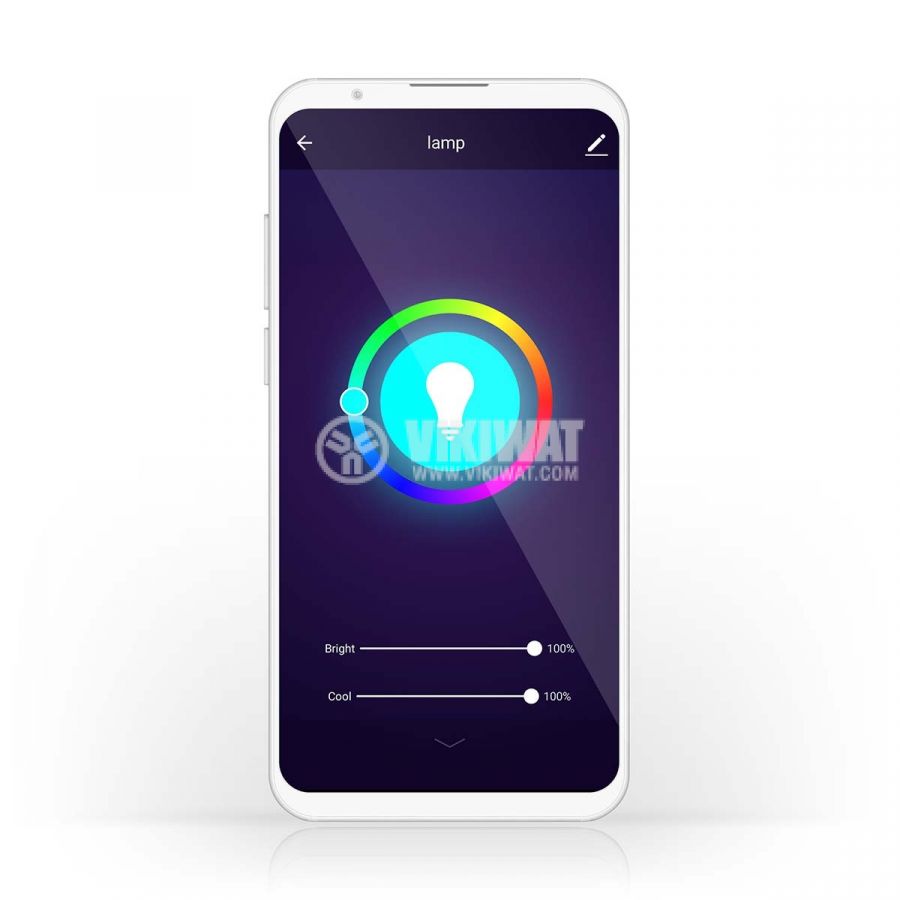 Wi-Fi Smart умна LED лампа, 4.9W, E14, 220VAC, 470lm, 2700~6500К, RGB, димируема, WIFILRC10E14, NEDIS - 7