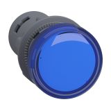 Индикаторна лампа, LED, XA2EVM6LC, 230VAC, синя, отвор ф22mm
