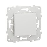 Push-button, 10A, 250VAC, for built-in, white, New Unica, NU520618