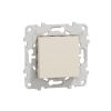 Push-button, 10A, 250VAC, built-in mount, ivory, New Unica, NU520644
