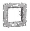 Mounting frame, 1-gang, metallic, color gray, New Unica, Schneider Electric NU7002G