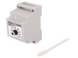 Temperature Controller, relay, 230VAC, DIN rail, ETRON, 20~90°C