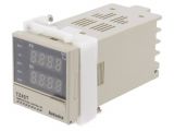 Temperature Controller, relay, 100~240VAC, panel, AUTONICS, -10~50°C 150623