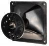 Рупор фуния за хорна черен, с правоъгълен отвор, 160x160x115mm - 2