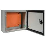 Box, universal, steel, color green, 400x400x200mm, IP65, 53044, ELMARK