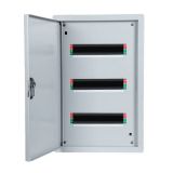 Distribution box, 30 (2x15) modules, white, metal, IP40, 55030, ELMARK