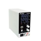 DC лабораторен захранващ блок , TE-6305F, USB, 0-30VDC, 0-5A, PRO'S KIT