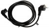 Power cable 3x1mm2, 3m, Shuko L-shaped, IEC-320-C13 L-shaped, black - 1