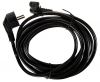 Power cable 3x1.5mm2, 5m, Shuko L-shaped, IEC-320-C13 L-shaped, black - 1