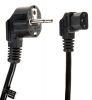 Power cable 3x1.5mm2, 5m, Shuko L-shaped, IEC-320-C13 L-shaped, black - 2