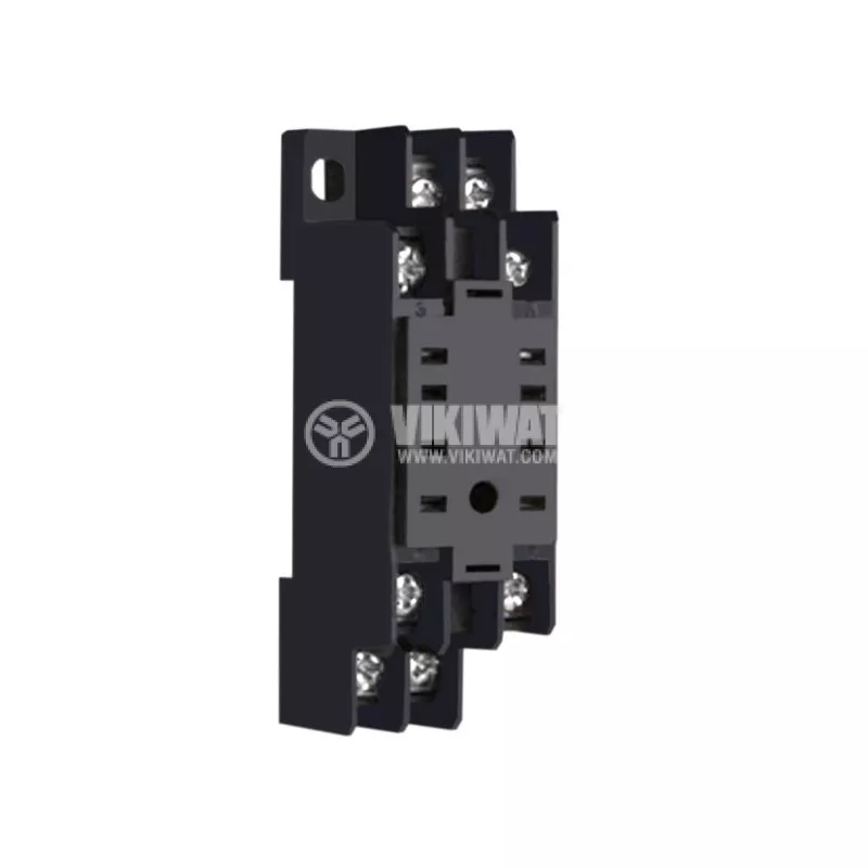 Relay Socket P112 Mini Base - 8 Pin DIN Rail Mount For Power Relays DIN ...