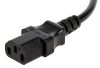 Power cable 3x1mm2, 5m, Shuko L-shaped, black - 2