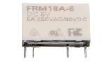 Реле електромагнитно FRM18A-5VDC, интерфейсно, бобина 5VDC, 250VAC/5A, SPST-NO