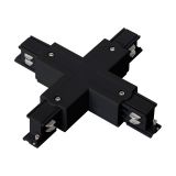 X-Connector, for LED Track Rail, 4-wire, build-in, black, 94340