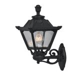 Градинска лампа GOLIA, E27, IP55, долен носач, черна, 96GOLIAWL/BL, ELMARK
