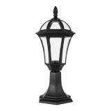 Garden lamp STEVEN, E27, IP44, black, 96516MF/BL, ELMARK