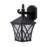 Градинска лампа ALEK, E27, IP44, горен носач, черна, 96301WD/BL, ELMARK