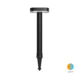 Solar LED, garden lamp, for ground, 8W, 80lm, black, IP65, BG36-00781, BRAYTRON