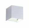 LED facade lamp, 10(2x5)W, 4000К, IP54, white, 969LED100S/WH, ELMARK
