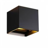 LED facade  lamp, 10(2x5)W, 4000К, IP54, black, 969LED100S/BL, ELMARK