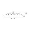 LED тяло Hibay BT45-39681, 220VAC,200W,26000lm, 3в1 цвята - 3