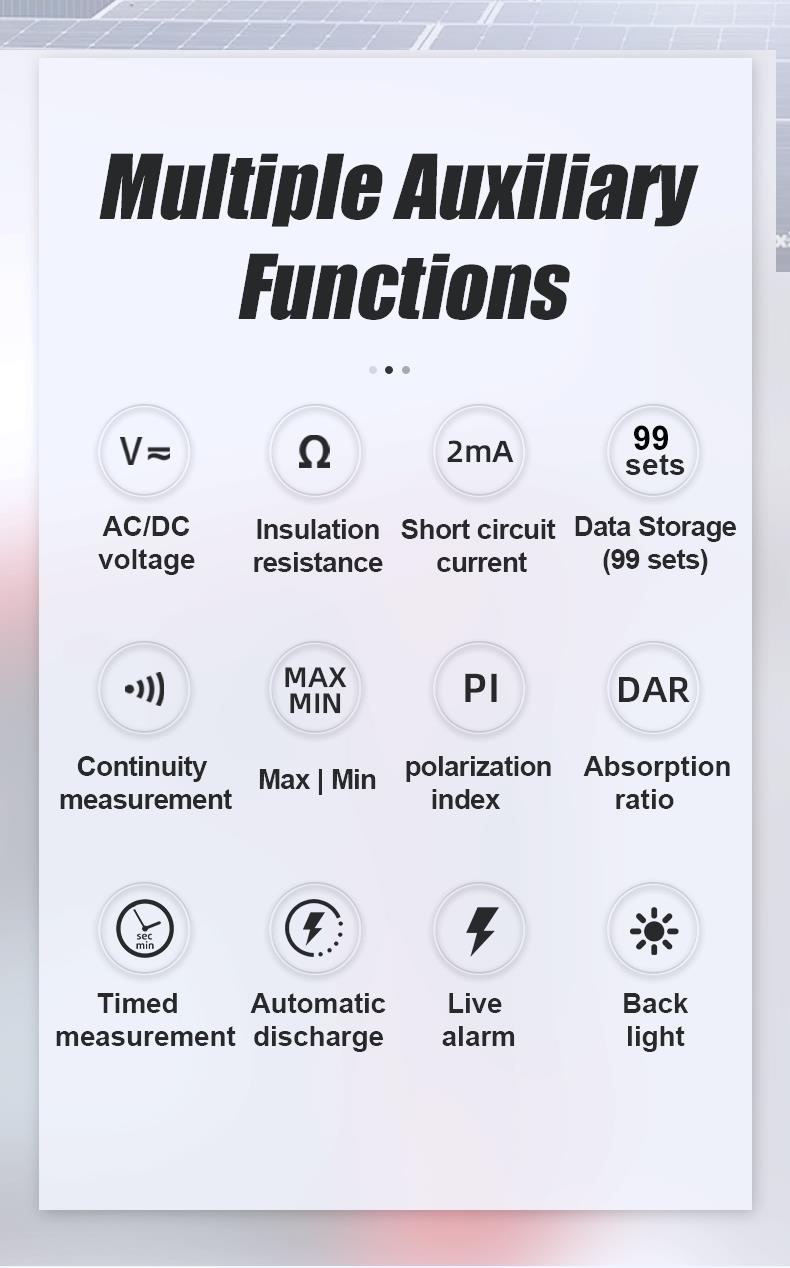 Тестер за съпротивление на изолация, LCD(1999), 750VAC, 1000VDC, MT-4103, PRO'S KIT
