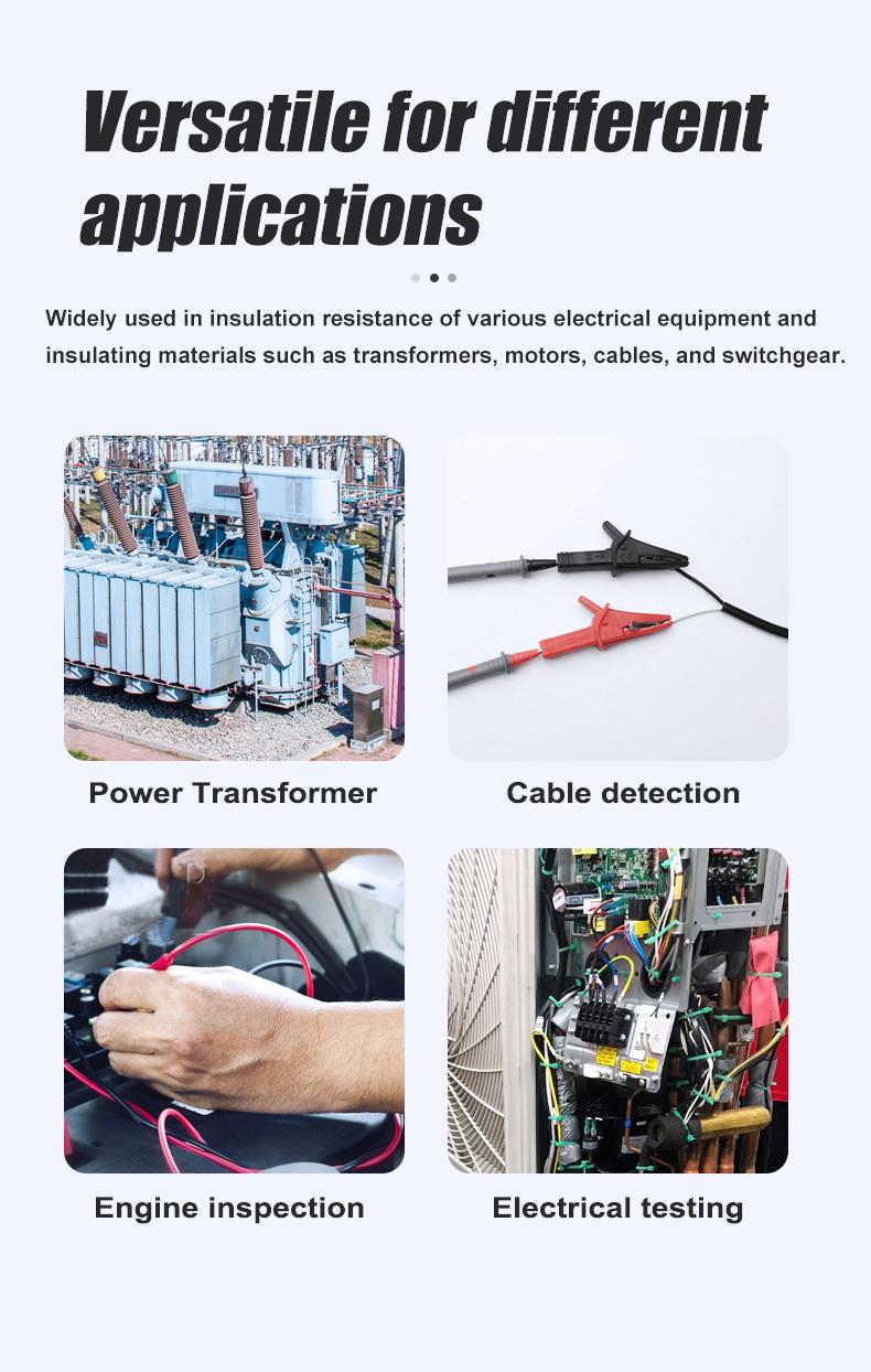 Тестер за съпротивление на изолация, LCD(1999), 750VAC, 1000VDC, MT-4103, PRO'S KIT