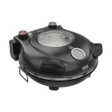 Фурна за правене на пица и грил, 30см, 1200W, черен, стъклен прозорец, TSA3231, TEESA