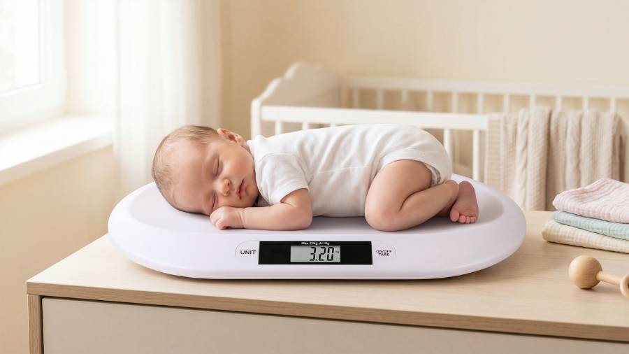 Електронна везна за бебета, TSA0817, 20kg, LCD дисплей, TEESA