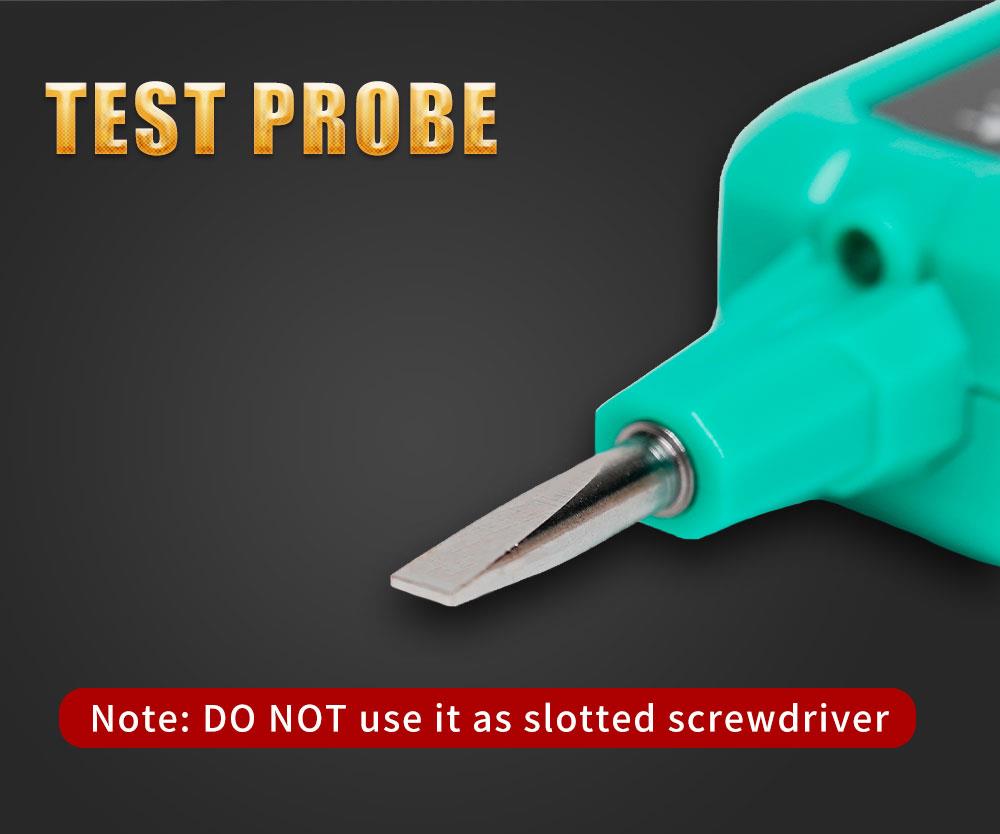 Безконтактен детектор (фазомер), 12~300VAC, LED, с фенерче, NT-320, PRO'S KIT