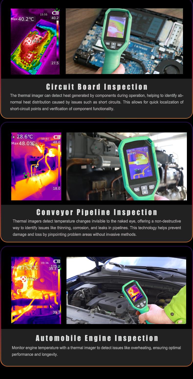 Thermal imaging camera MT-6120, -20~400°C, ±2°C, 60mK, Li-ion, USB-C, PR, PRO'S KIT
