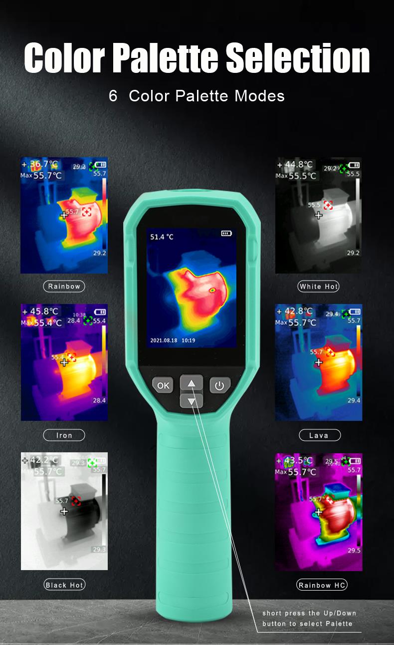 Thermal imaging camera MT-6120, -20~400°C, ±2°C, 60mK, Li-ion, USB-C, PR, PRO'S KIT