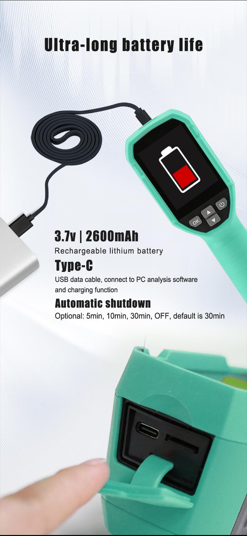 Thermal imaging camera MT-6120, -20~400°C, ±2°C, 60mK, Li-ion, USB-C, PR, PRO'S KIT 
