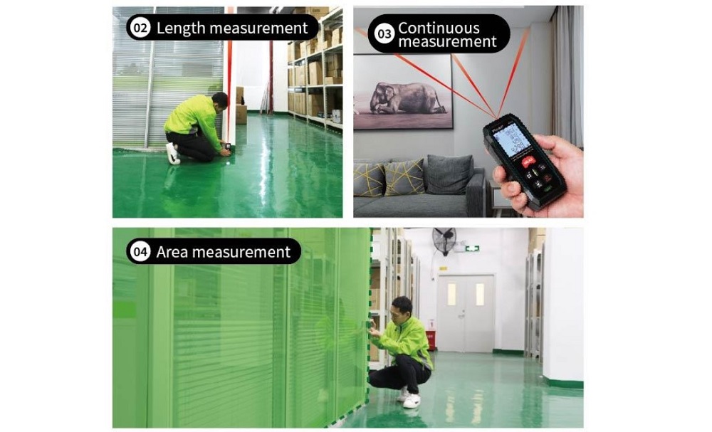 Лазерна ролетка, NT-6370, 0.05-70m, 620-670nm, PROS KIT