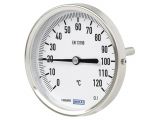 Термометър, биметален, 0~120°C, A52, ф 80mm, Клас 1, 3513394, WIKA