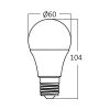 LED лампа, 9W, E27, A60, 230VAC, 806lm, 3000K, топлобяла, BA13-60920 - 4
