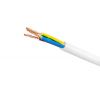 Cable, instalation, 3x0.75mm2, copper, flexible, white, H05VV-F
