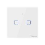 Wi-Fi Smart light switch, double, 2x2A, 100~240VAC, white, T1EU2C, SONOFF