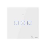Wi-Fi Smart light switch, triple, 3x1A, 100~240VAC, white, T1EU3C, SONOFF
