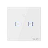 Wi-Fi Smart light switch, double, 2x2A, 100~240VAC, white, T1UK2C, SONOFF