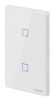 Wi-Fi Smart light switch, double, 2x2A, 100~240VAC, white, T2US2C, SONOFF - 1