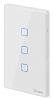 Wi-Fi Smart light switch, triple, 3x2A, 100~240VAC, white, T2US3C, SONOFF
 - 1