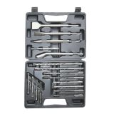 Chisel set, trencher, drill, SDS PLUS shank, for concrete, 17pcs, 598430, ELMARK