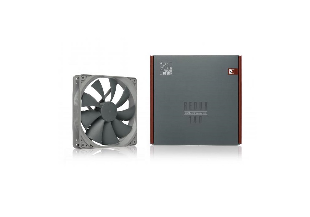 Компютърен вентилатор, NF-P14s redux-1200, NOCTUA, 1200RPM, 64.5CFM, 140x140x25mm, 12VDC