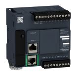Controller, Programmable, TM221CE16R, 100~240VAC, 9 Inputs, 7 Outputs, Schneider Electric, Ethernet
