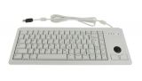 Клавиатура CHERRY, USB, вграден trackball, G84-4400LUBEU-0, бяла