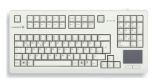 Клавиатура CHERRY, USB, вграден touchboard, G80-1190LUMEU0, бяла